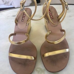 Metallic Gold Sandals